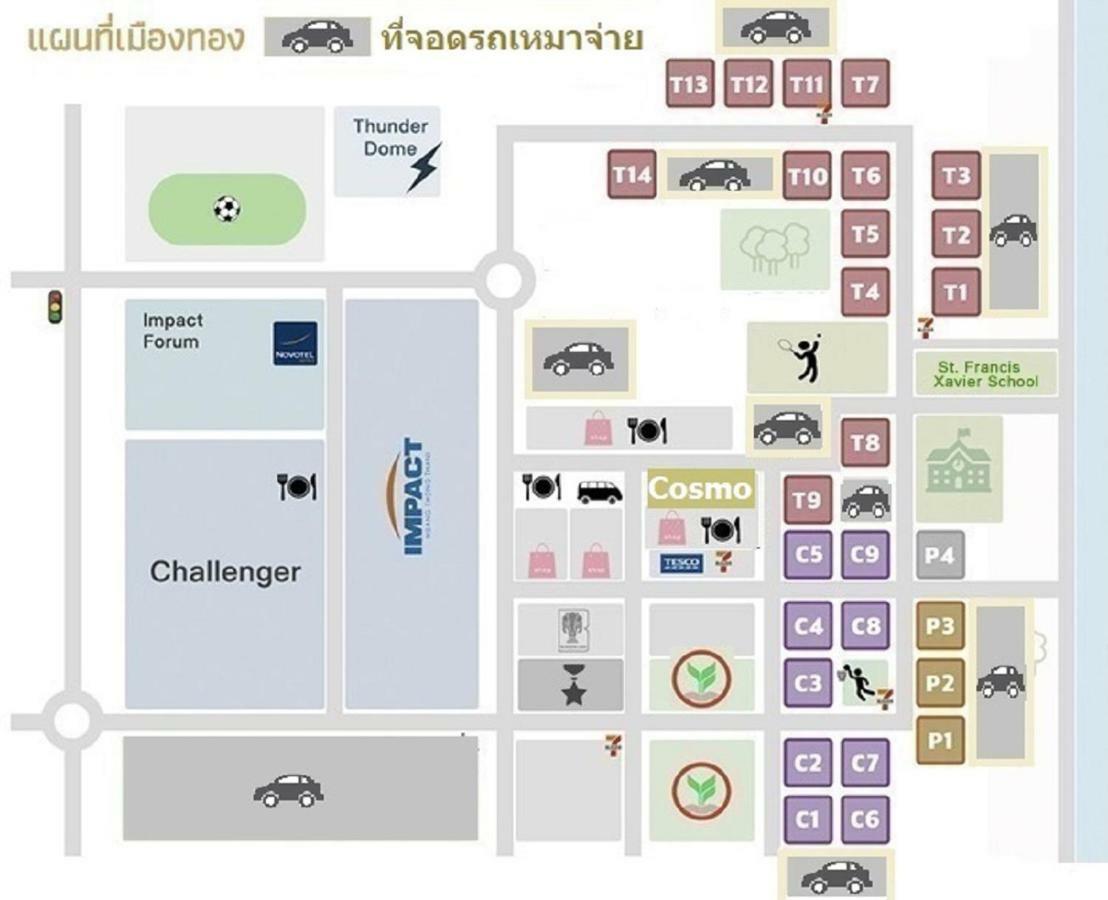 Popular Condo P1 Nonthaburi Buitenkant foto